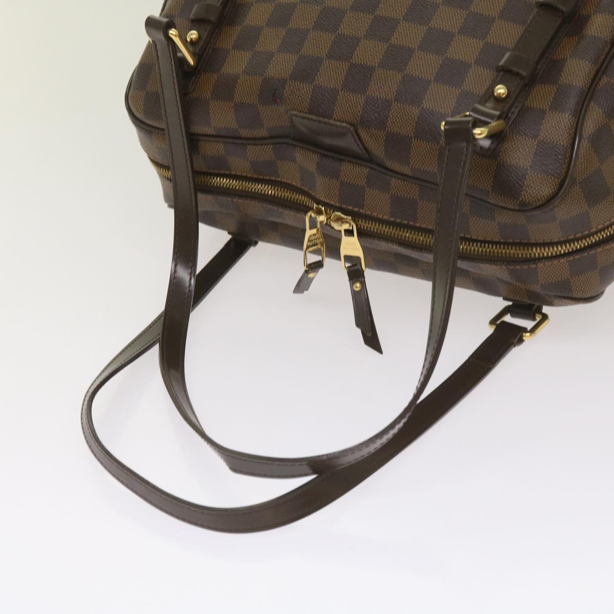 LOUIS VUITTON Damier Ebene Rivington GM Hand Bag N41158 LV Auth bs12247