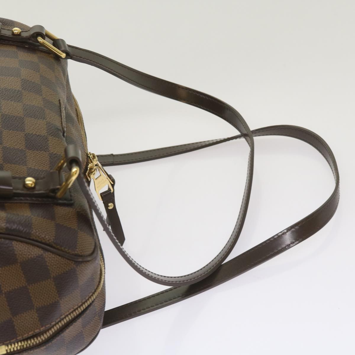 LOUIS VUITTON Damier Ebene Rivington GM Hand Bag N41158 LV Auth bs12247