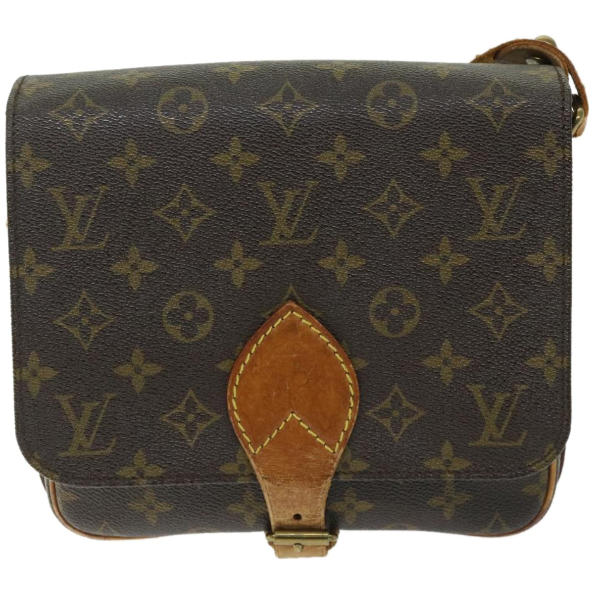 LOUIS VUITTON Monogram Cartouchiere MM Shoulder Bag M51253 LV Auth bs12255