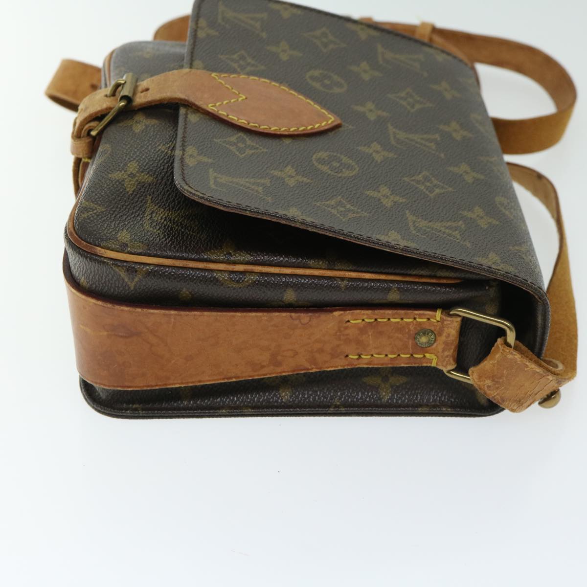 LOUIS VUITTON Monogram Cartouchiere MM Shoulder Bag M51253 LV Auth bs12255