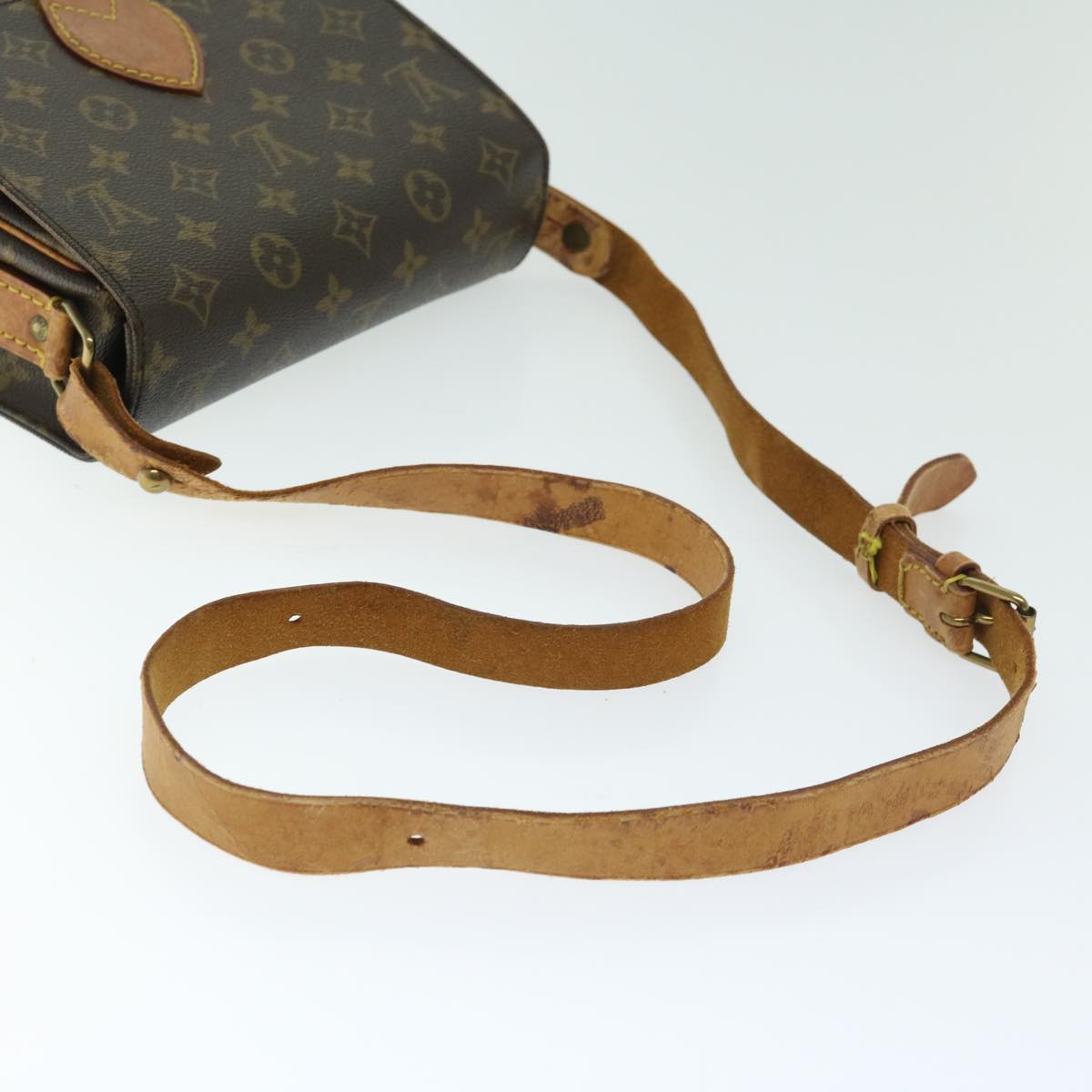 LOUIS VUITTON Monogram Cartouchiere MM Shoulder Bag M51253 LV Auth bs12255