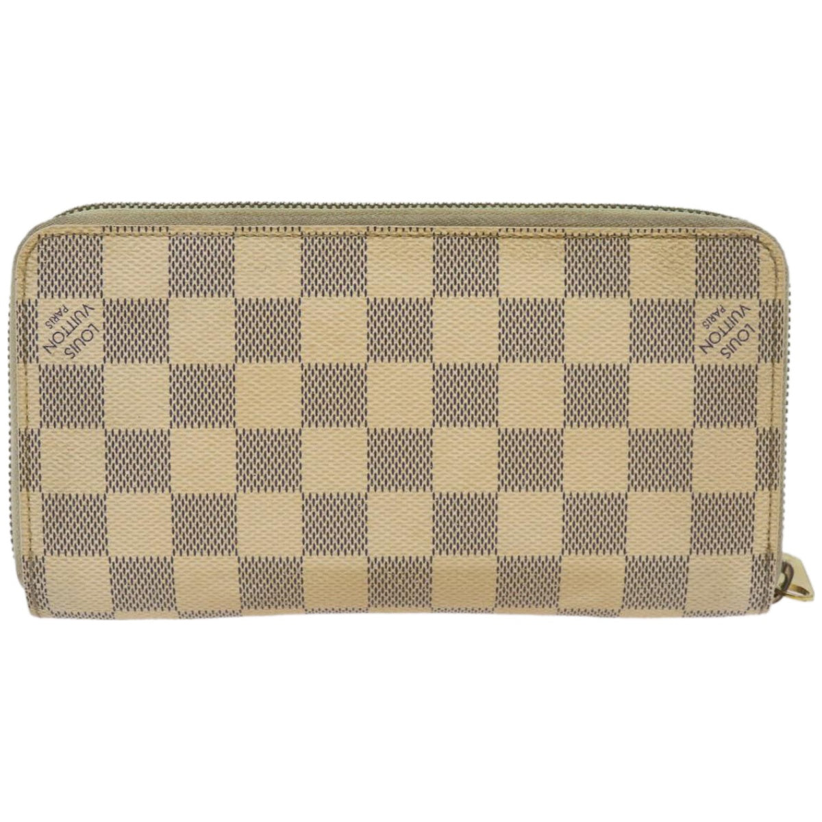 LOUIS VUITTON Damier Azur Zippy Wallet Long Wallet N63503 LV Auth bs12265