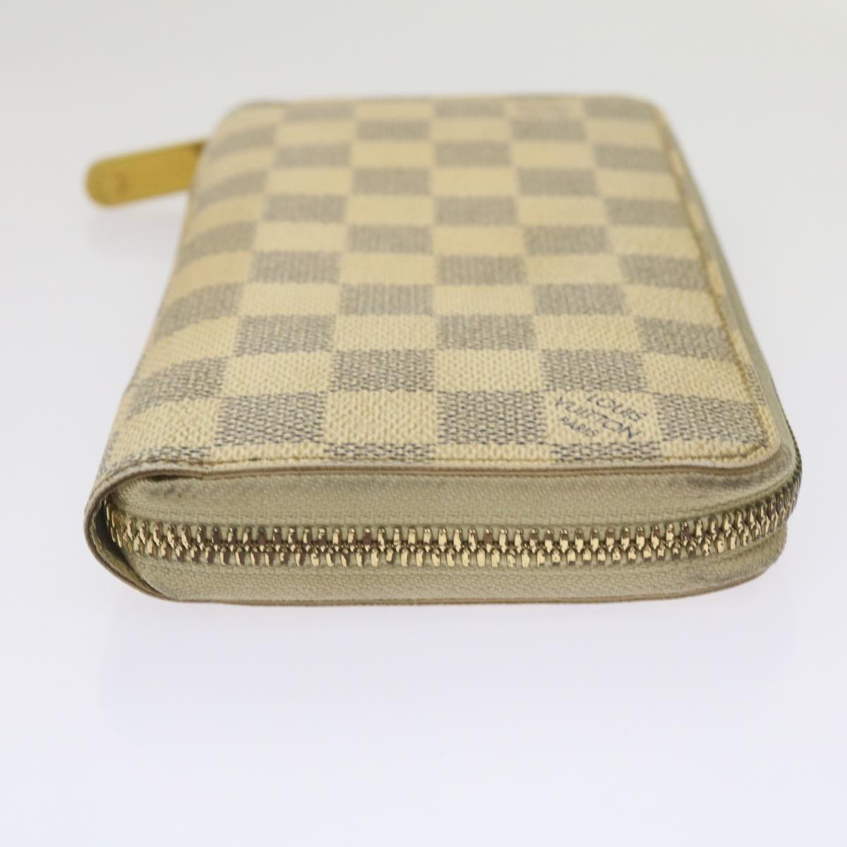 LOUIS VUITTON Damier Azur Zippy Wallet Long Wallet N63503 LV Auth bs12265