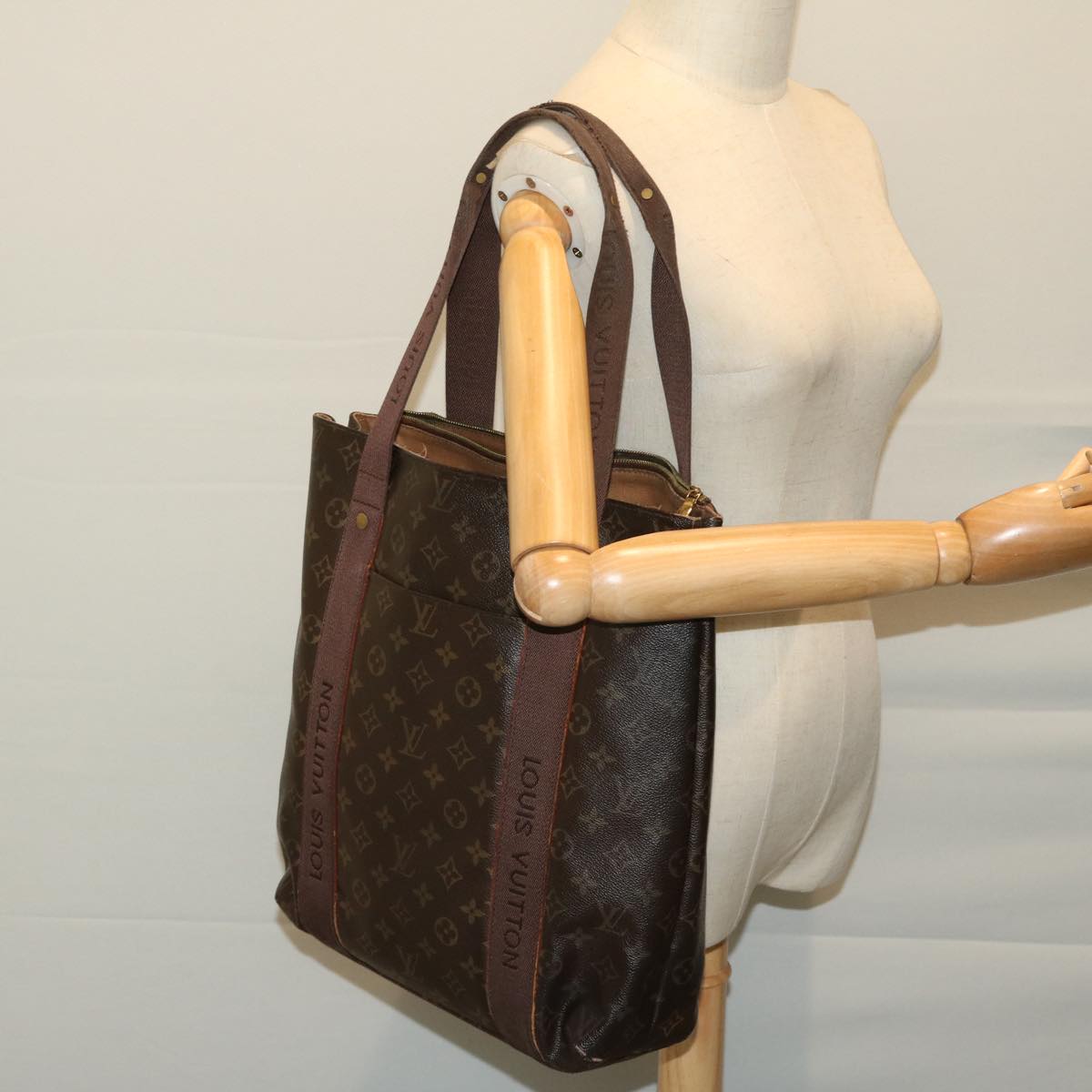 LOUIS VUITTON Monogram Cabas Bobul Tote Bag M53013 LV Auth bs12300