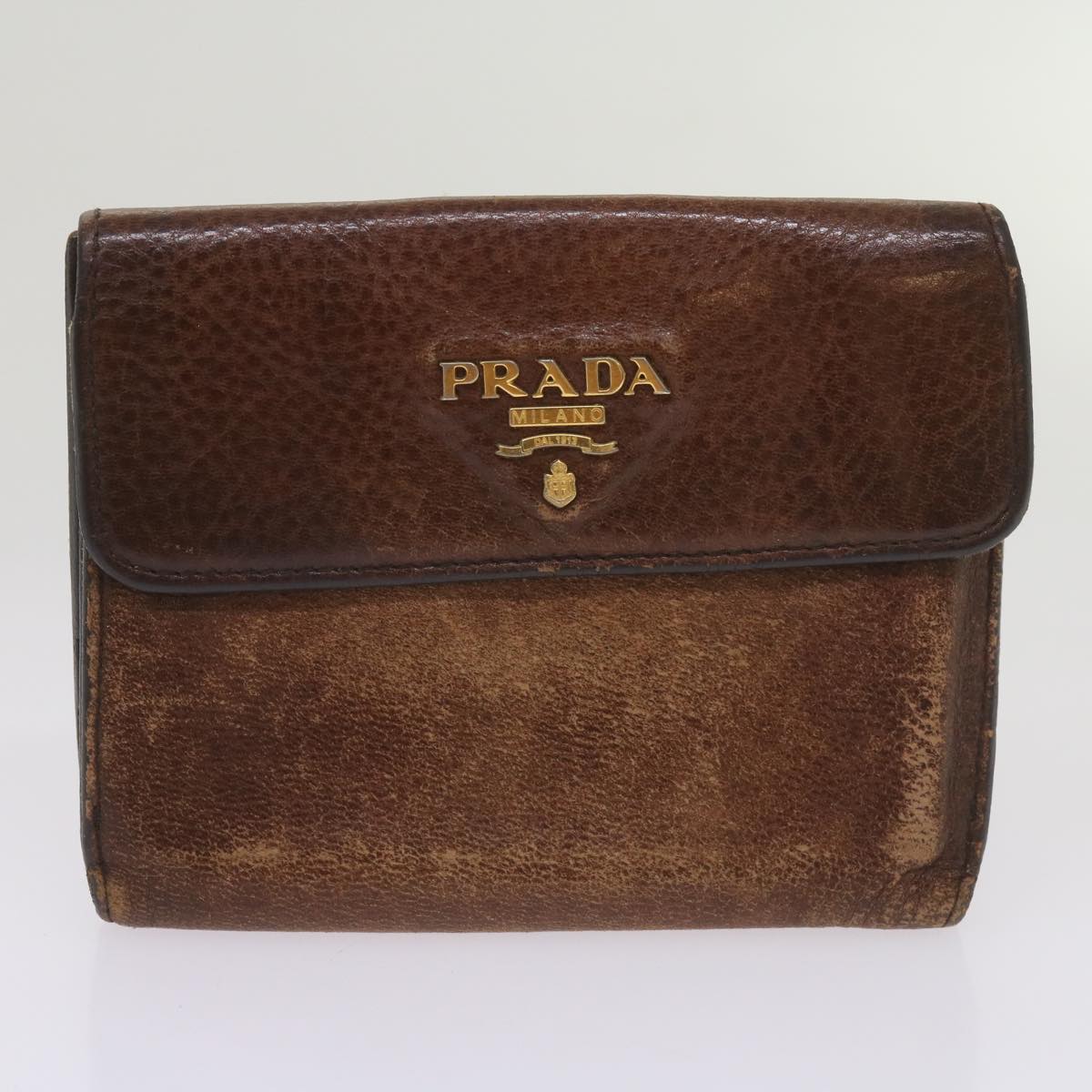 PRADA Key Case Wallet Leather 8Set Black Red pink Auth bs12347