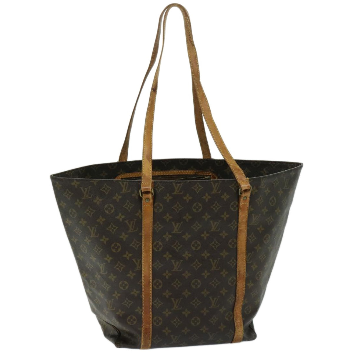 LOUIS VUITTON Monogram Sac Shopping GM Tote Bag M51110 LV Auth bs12359