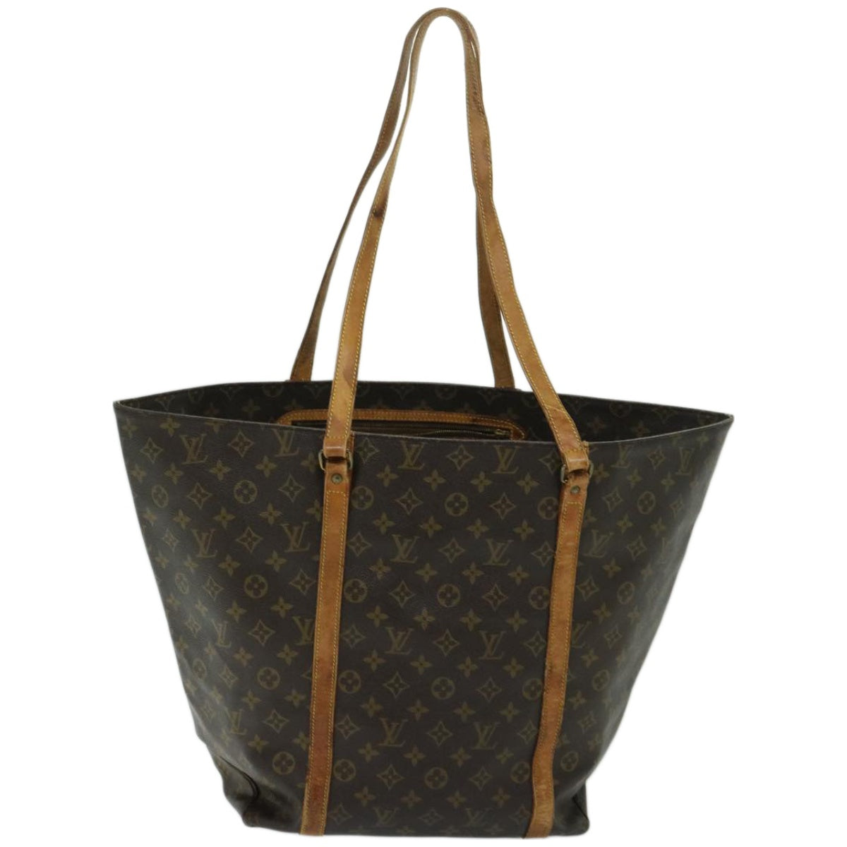 LOUIS VUITTON Monogram Sac Shopping GM Tote Bag M51110 LV Auth bs12359