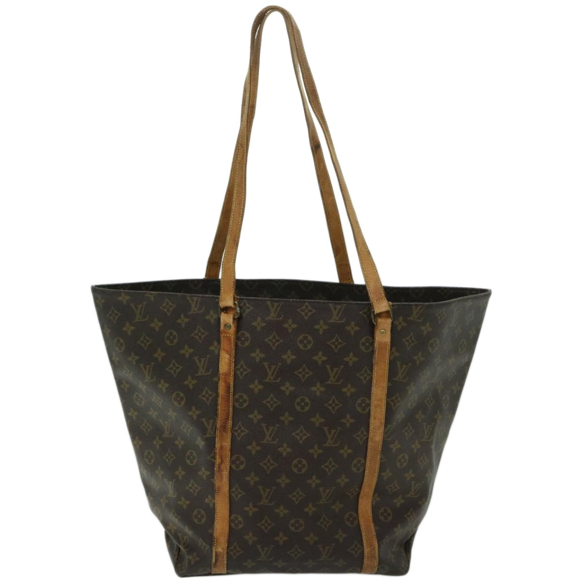 LOUIS VUITTON Monogram Sac Shopping GM Tote Bag M51110 LV Auth bs12359