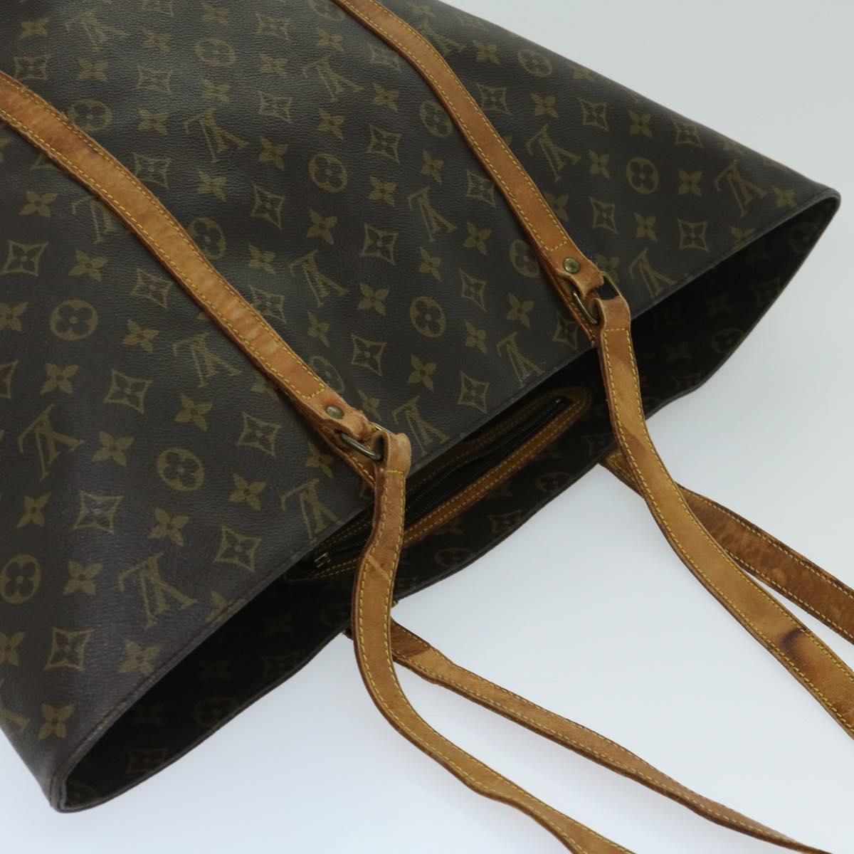 LOUIS VUITTON Monogram Sac Shopping GM Tote Bag M51110 LV Auth bs12359