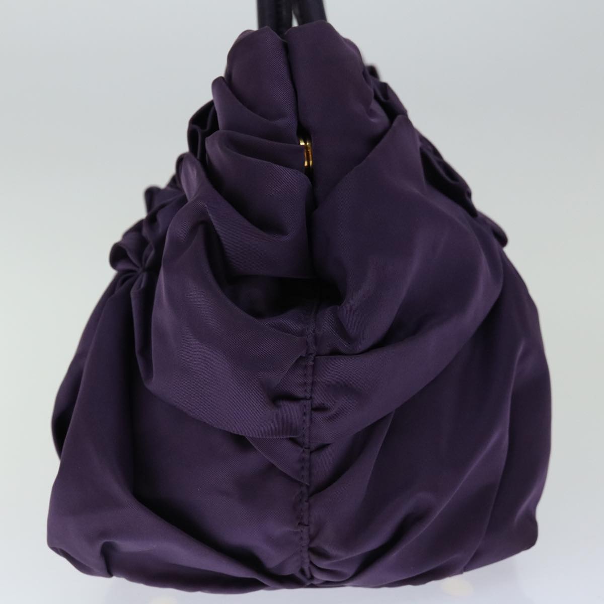 PRADA Hand Bag Nylon Purple Auth bs12374