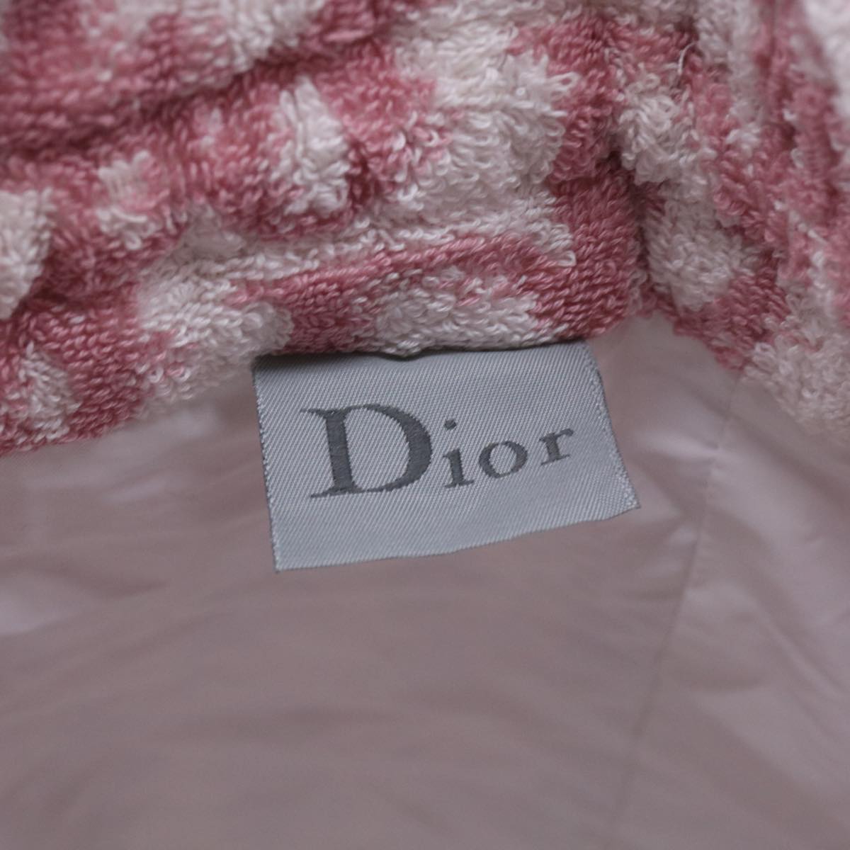 Christian Dior Purse Pouch Pile Pink Auth bs12389