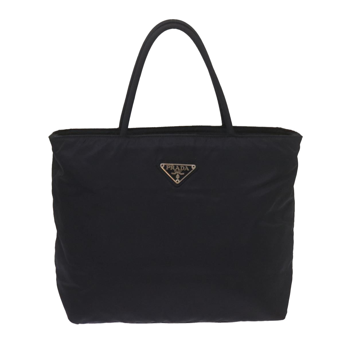 PRADA Hand Bag Nylon Black Auth bs12392