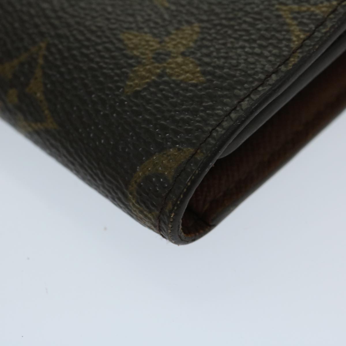 LOUIS VUITTON Monogram Porte Tresor Etui Papie Wallet M61202 LV Auth bs12397