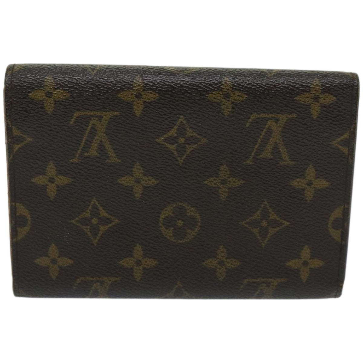 LOUIS VUITTON Monogram Porte Tresor Etui Papie Wallet M61202 LV Auth bs12397