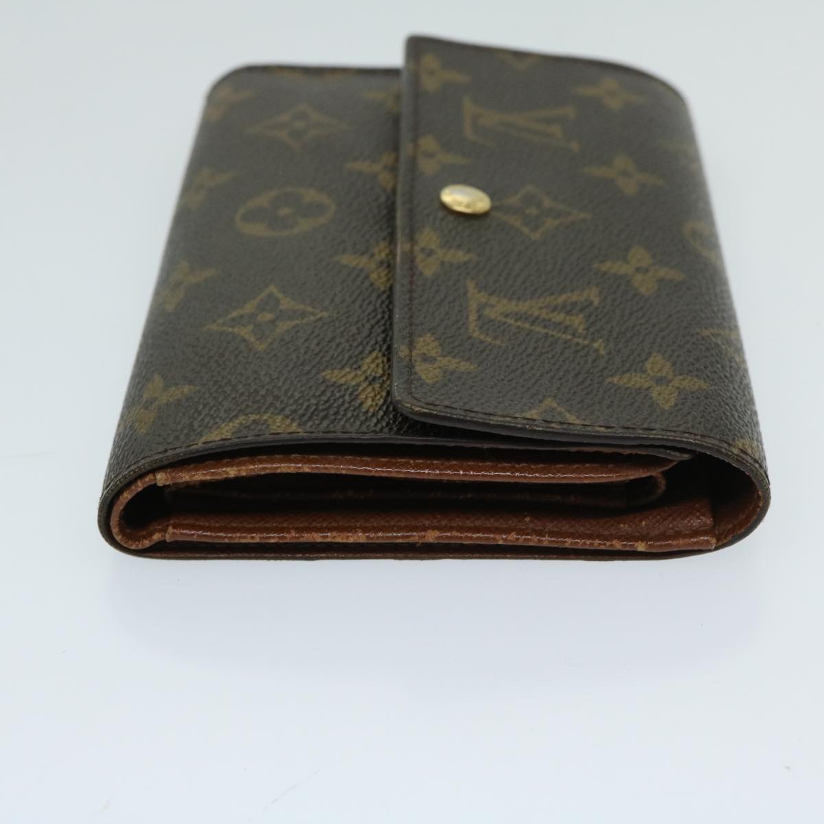 LOUIS VUITTON Monogram Porte Tresor Etui Papie Wallet M61202 LV Auth bs12397