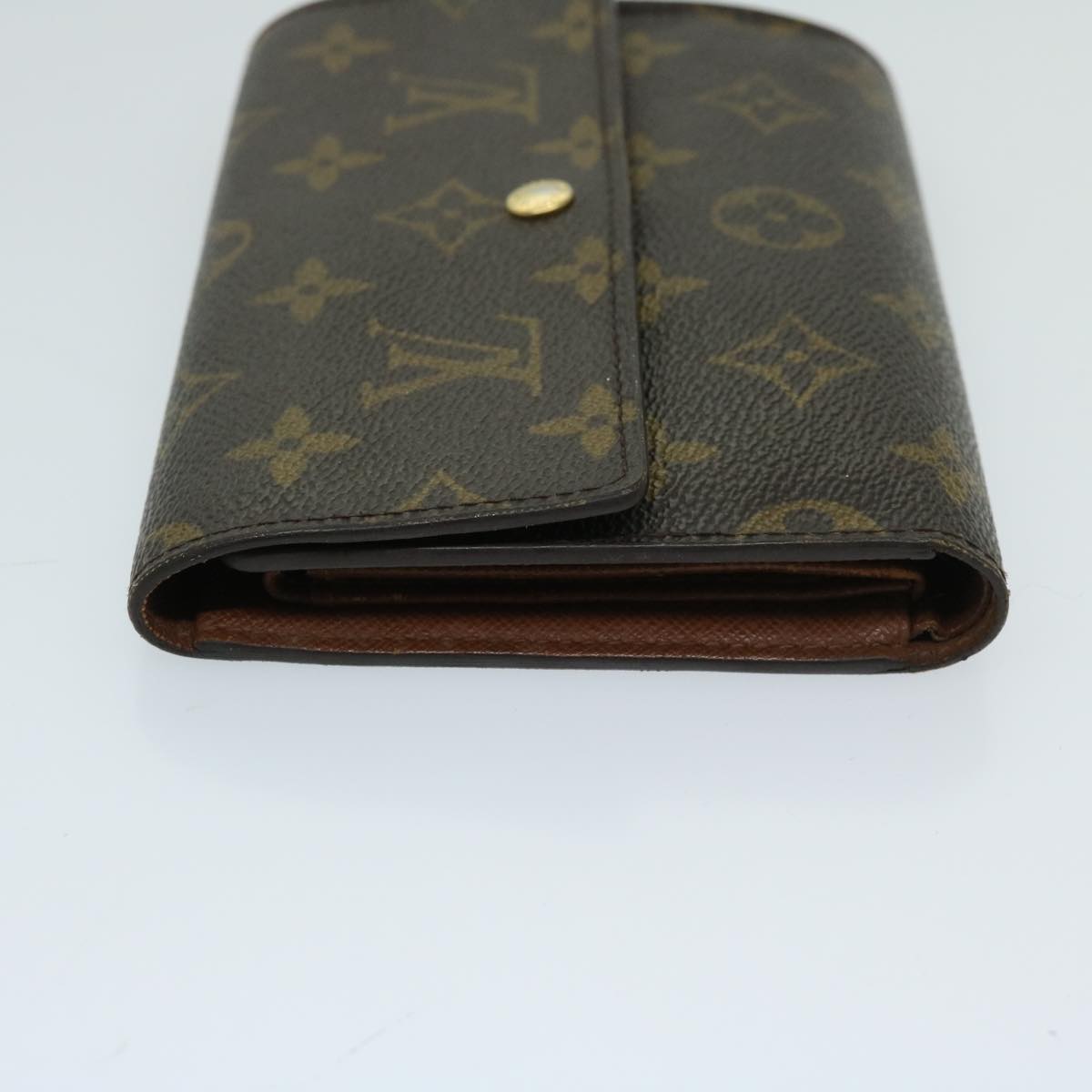 LOUIS VUITTON Monogram Porte Tresor Etui Papie Wallet M61202 LV Auth bs12397