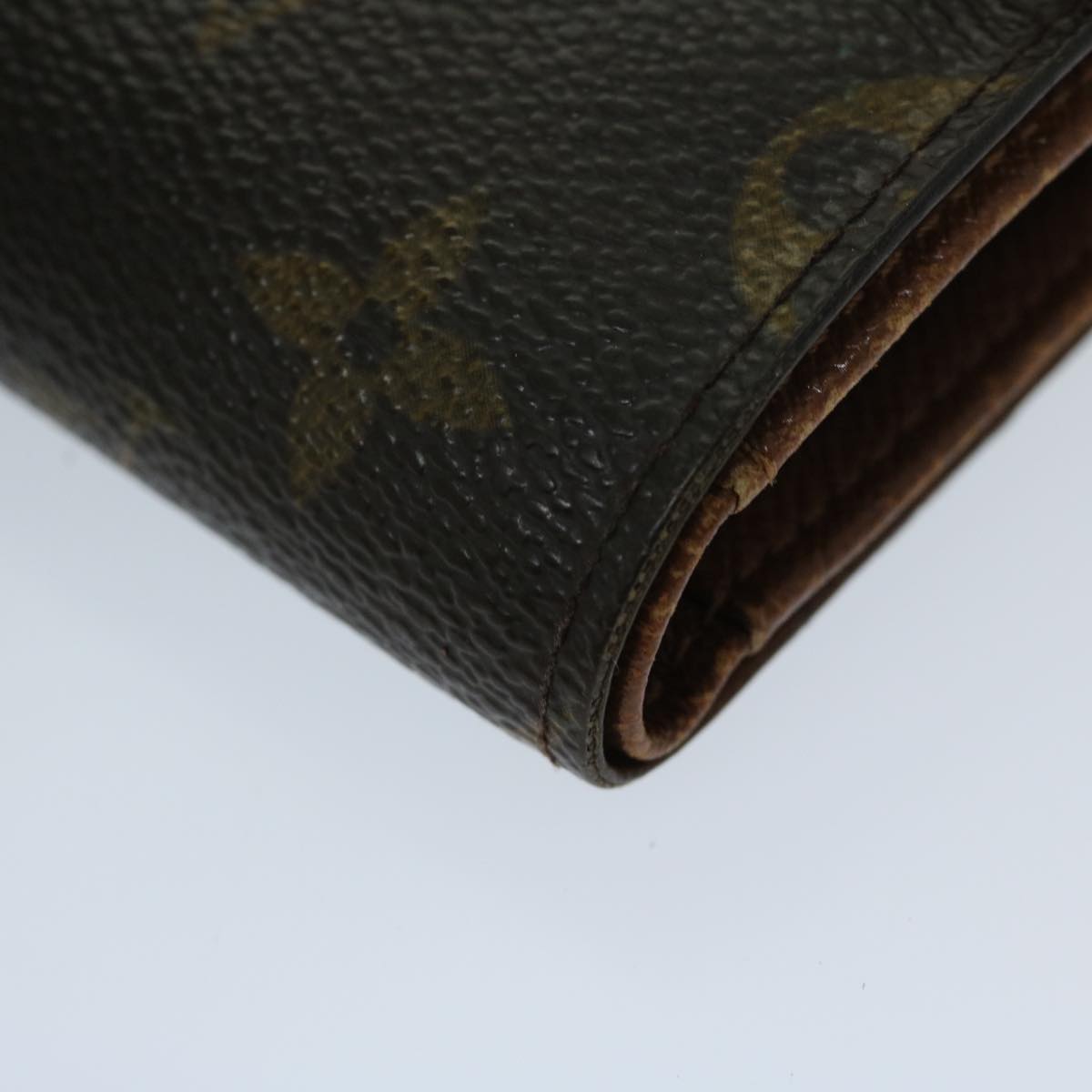 LOUIS VUITTON Monogram Porte Tresor Etui Papie Wallet M61202 LV Auth bs12397