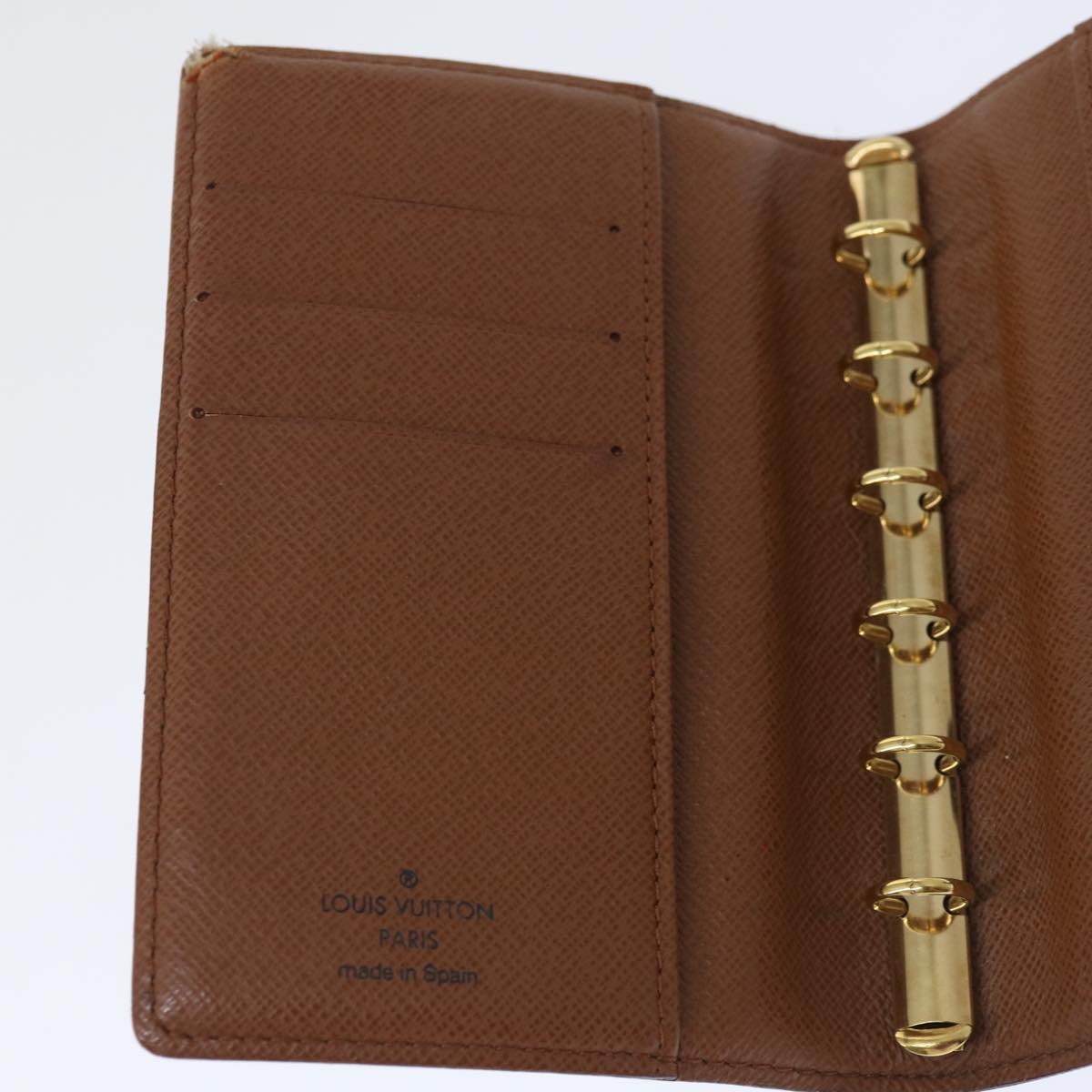 LOUIS VUITTON Monogram Agenda PM Day Planner Cover R20005 LV Auth bs12398