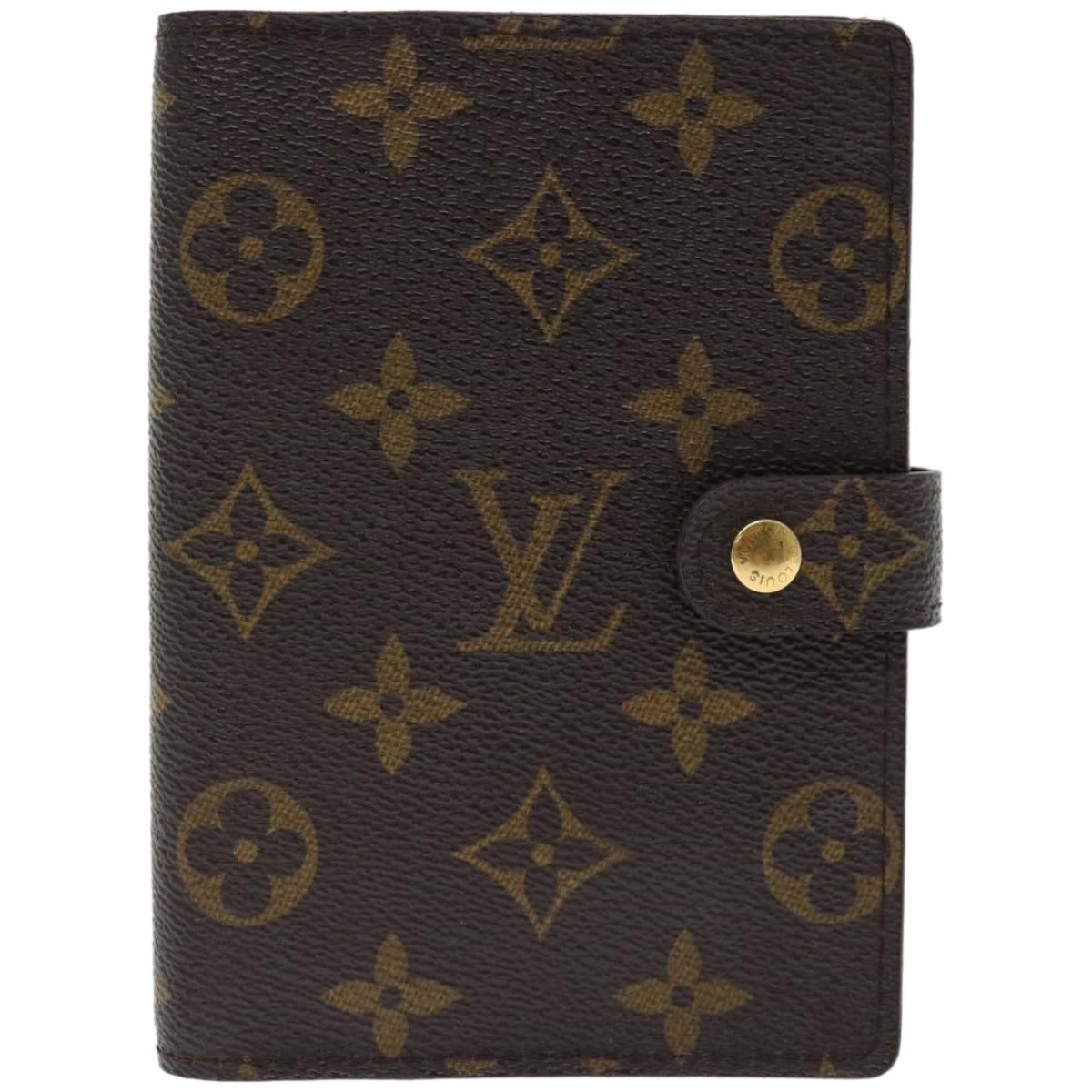 LOUIS VUITTON Monogram Agenda PM Day Planner Cover R20005 LV Auth bs12398