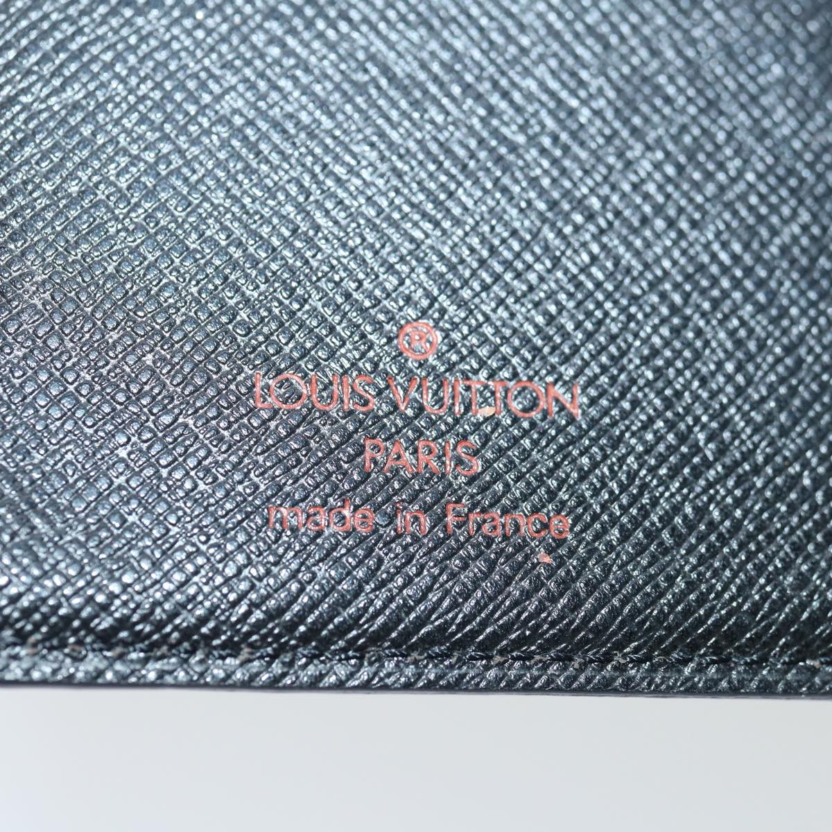 LOUIS VUITTON Epi Z Agenda PM Day Planner Cover Black R20092 LV Auth bs12402