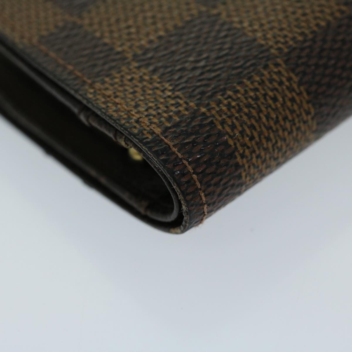 LOUIS VUITTON Damier Ebene Portefeuille Viennois Wallet N61674 LV Auth bs12403