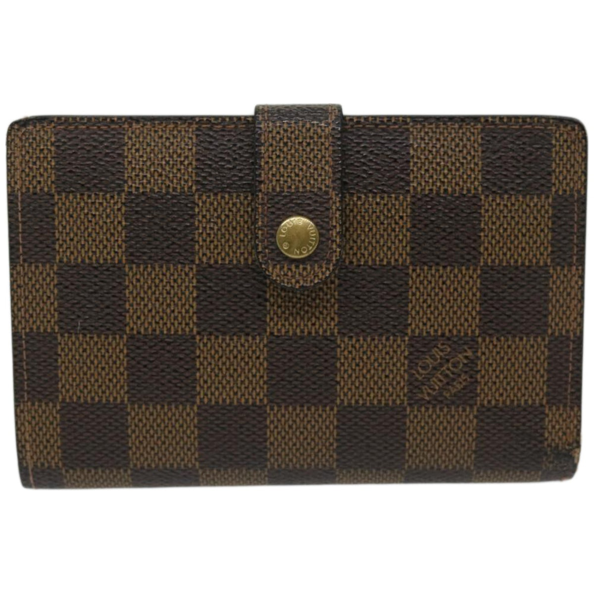 LOUIS VUITTON Damier Ebene Portefeuille Viennois Wallet N61674 LV Auth bs12403