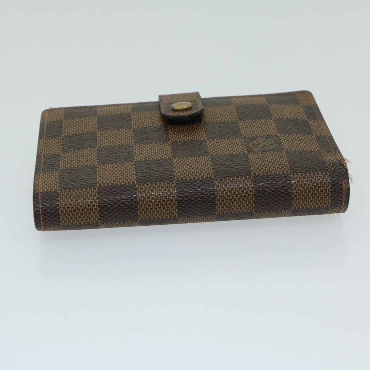 LOUIS VUITTON Damier Ebene Portefeuille Viennois Wallet N61674 LV Auth bs12403