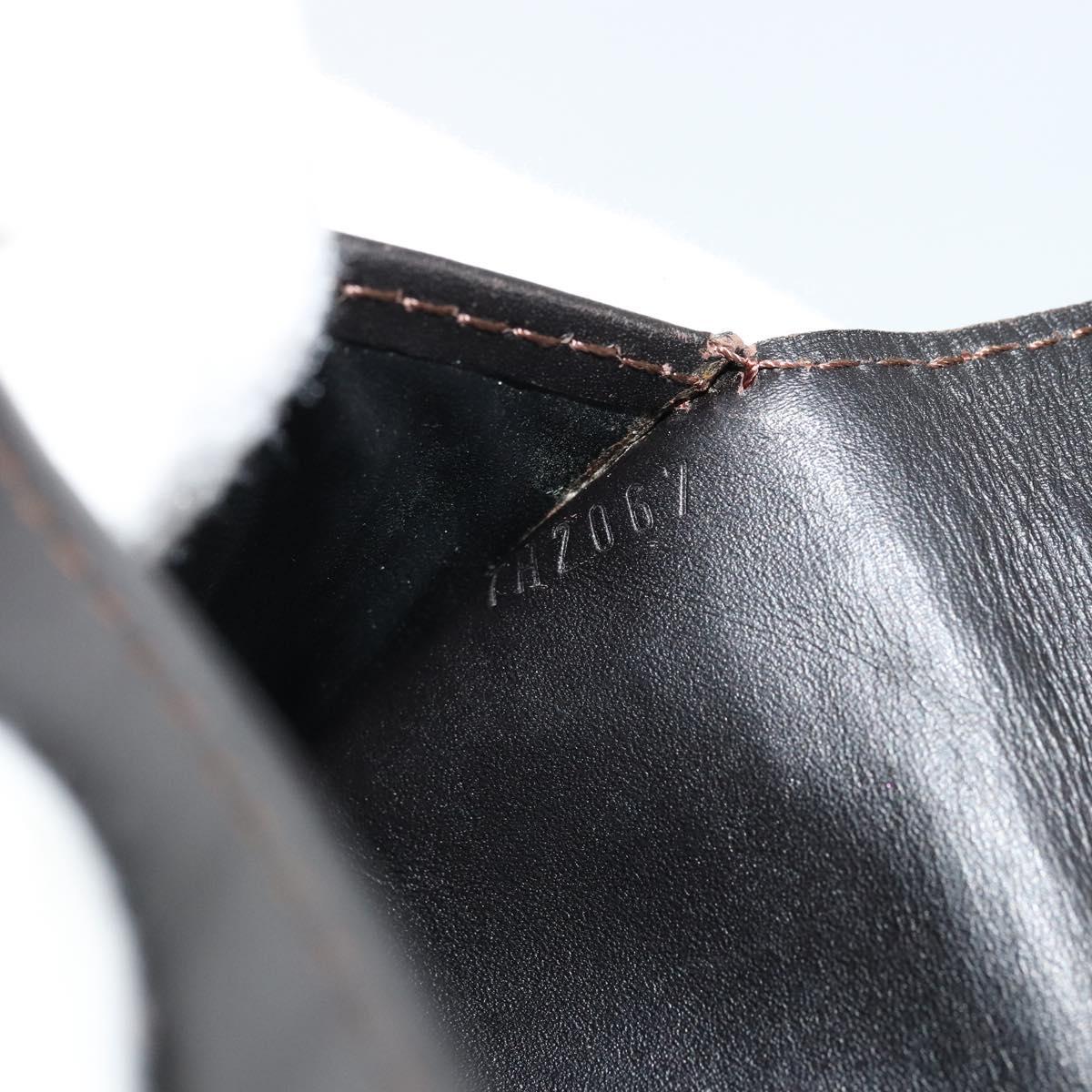 LOUIS VUITTON Utah Porte Valeurs Cartes Credit Leather Black M97020 Auth bs12404