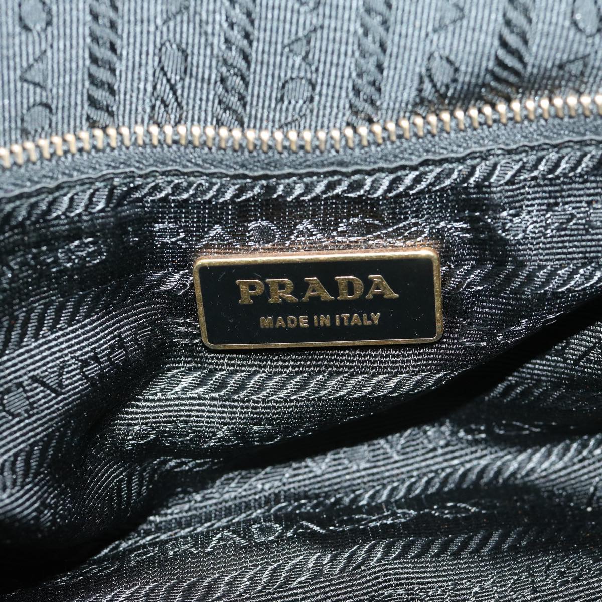 PRADA Hand Bag Nylon Black Auth bs12409