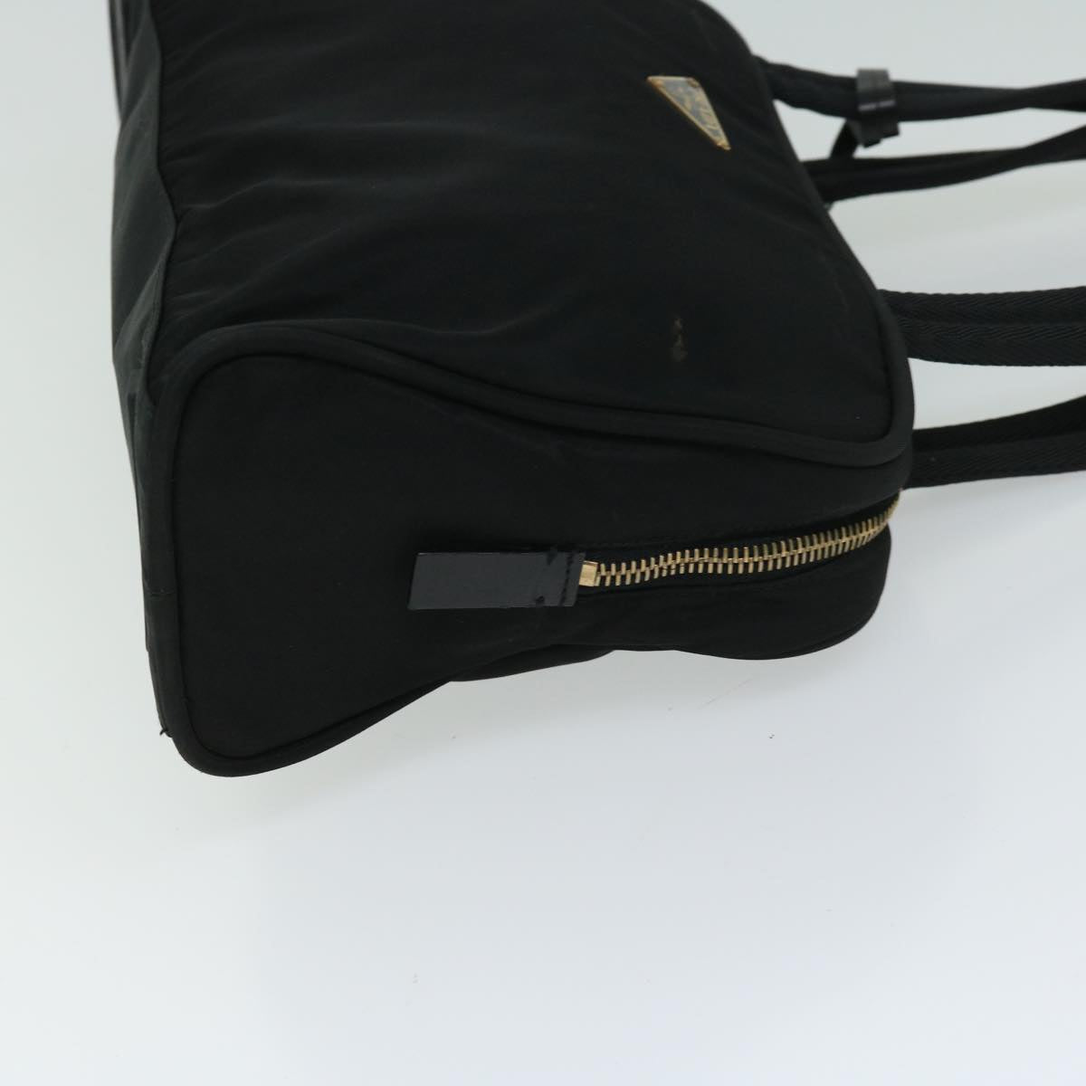 PRADA Hand Bag Nylon Black Auth bs12409