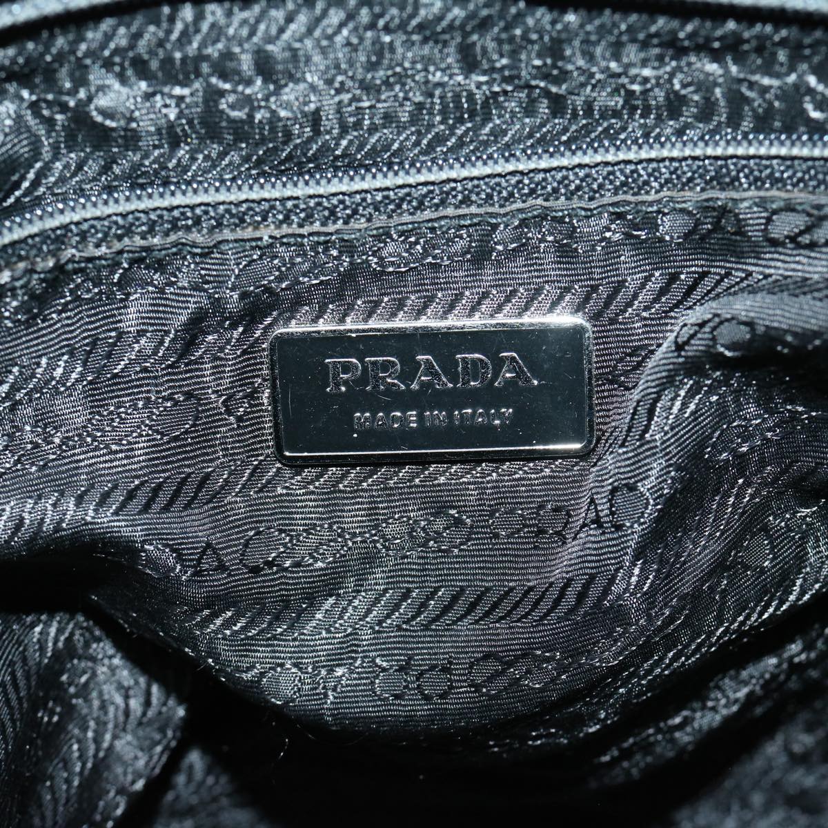 PRADA Shoulder Bag Nylon Black Auth bs12411