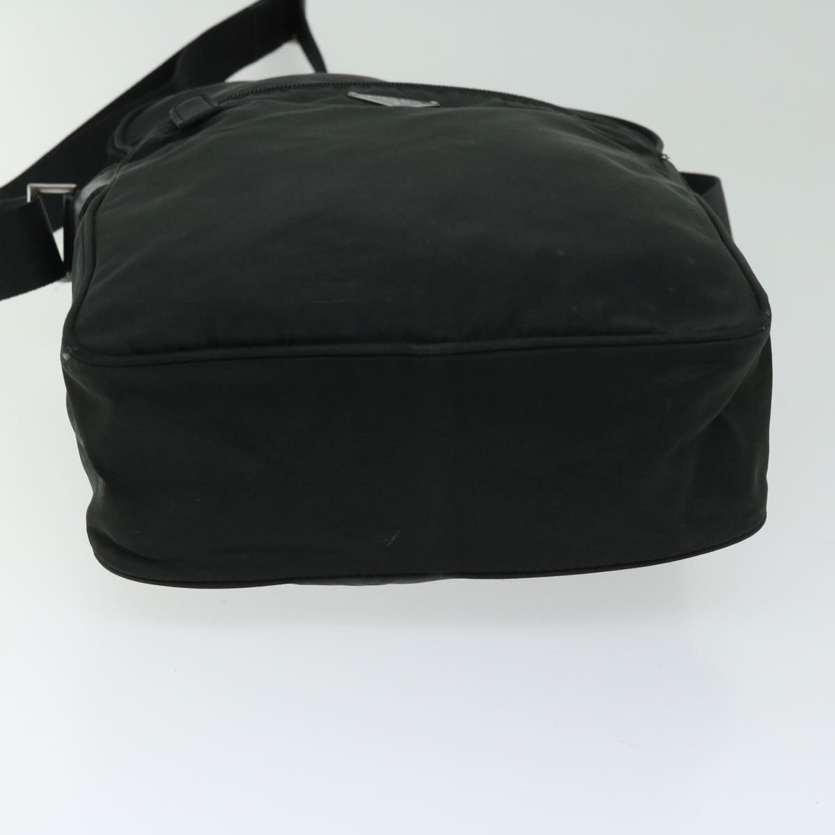 PRADA Shoulder Bag Nylon Black Auth bs12411