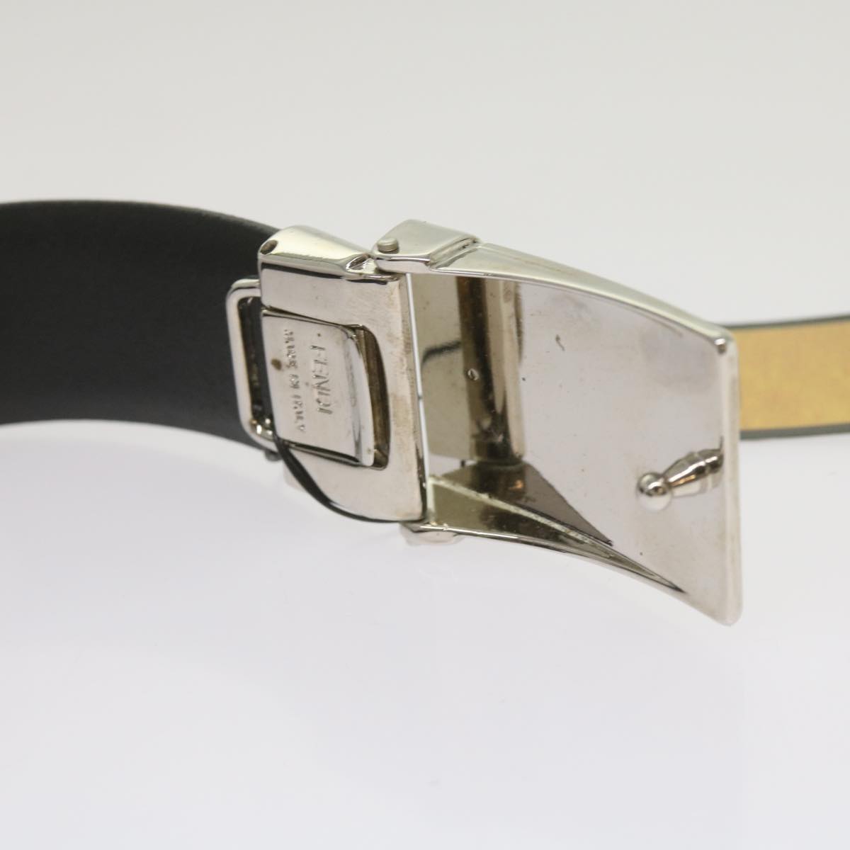 FENDI Belt Leather 48.8"" Brown Auth bs12494