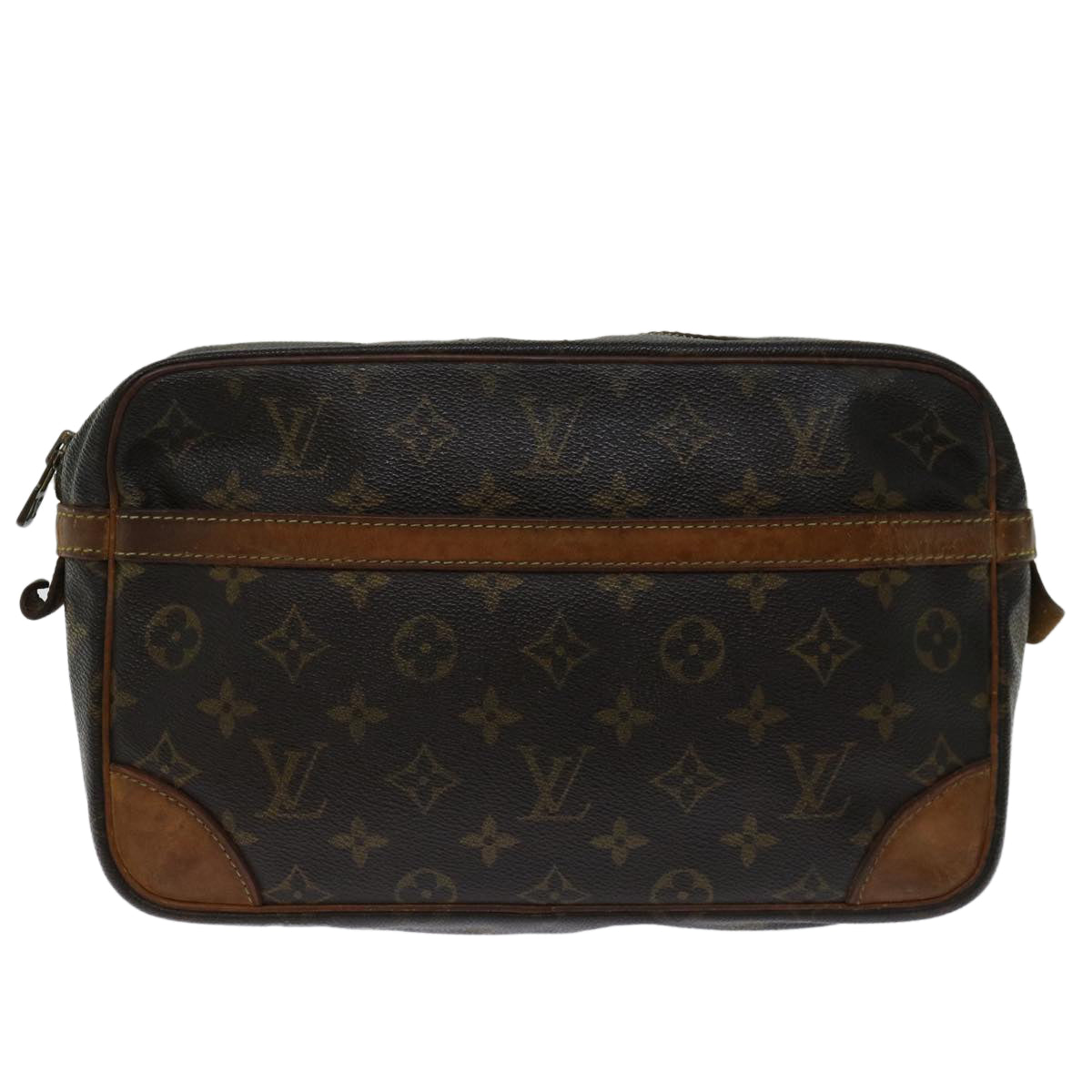 LOUIS VUITTON Monogram Compiegne 28 Clutch Bag M51845 LV Auth bs12567