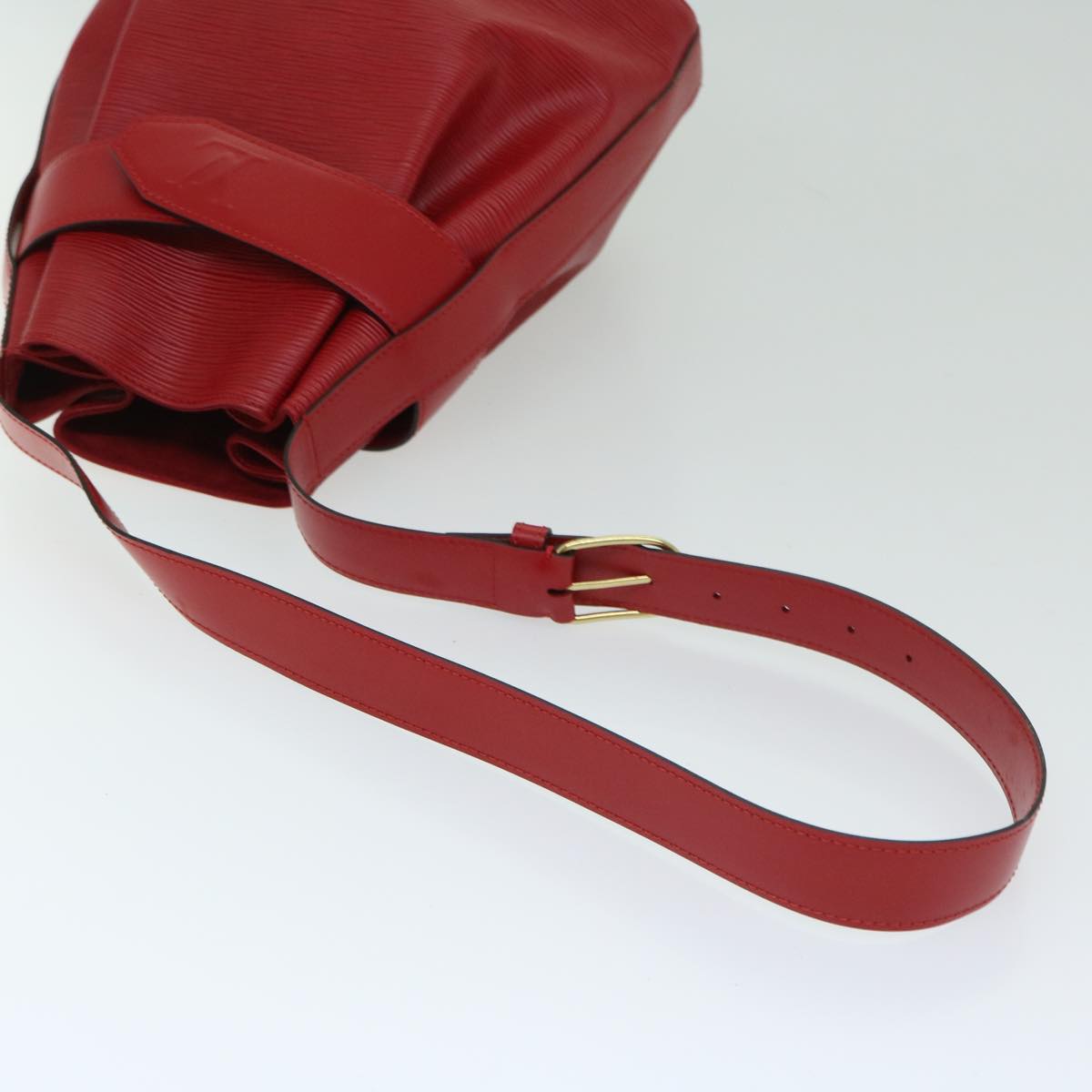 LOUIS VUITTON Epi Sac Depaule PM Shoulder Bag Red M80207 LV Auth bs12596