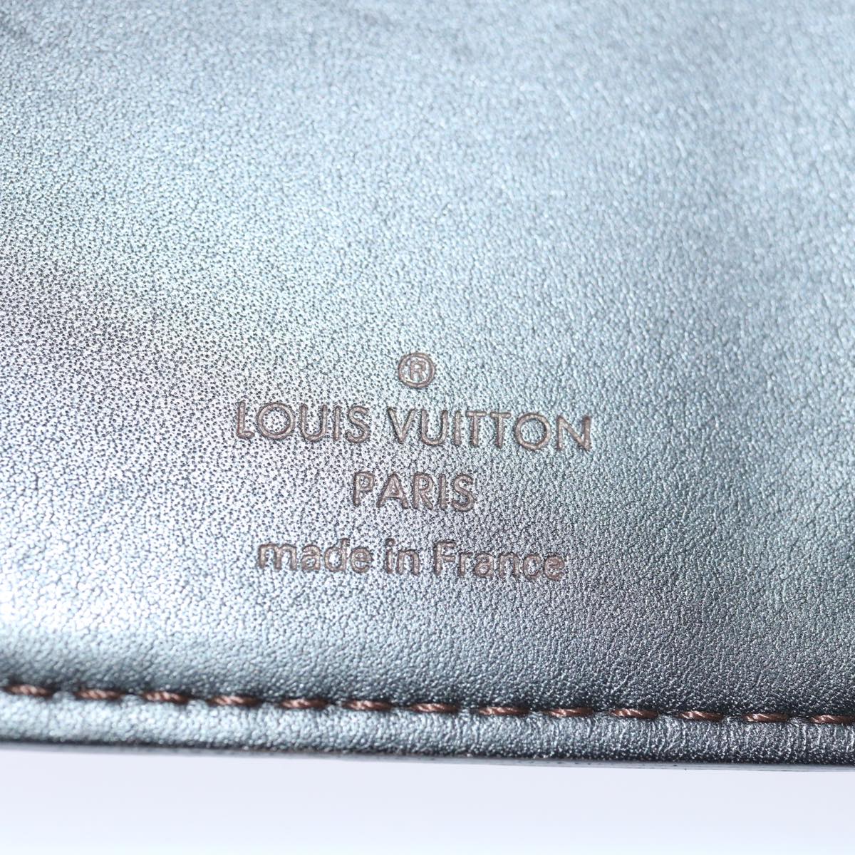 LOUIS VUITTON Utah Porte Valeurs Cartes Credit Leather Black M97020 Auth bs12639