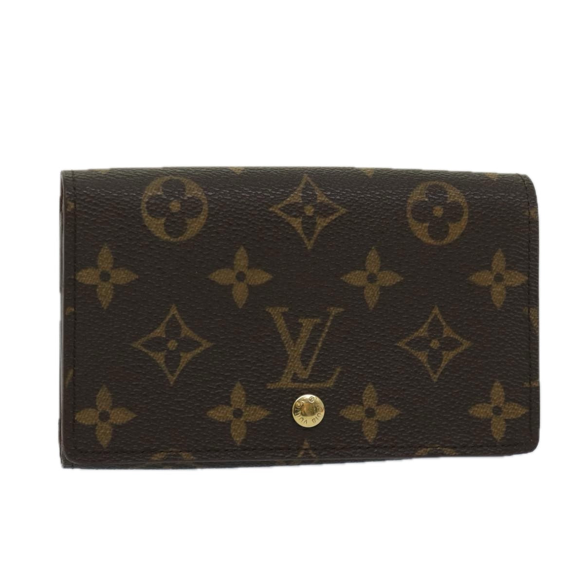 LOUIS VUITTON Monogram Porte Monnaie Zip Long Wallet M61727 LV Auth bs12646