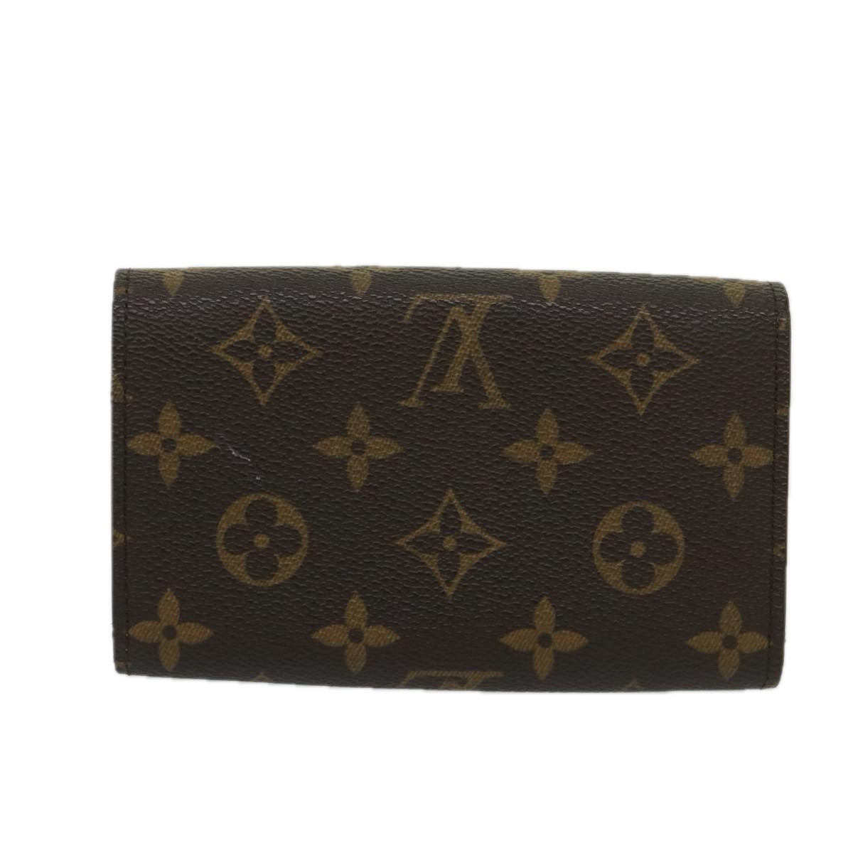 LOUIS VUITTON Monogram Porte Monnaie Zip Long Wallet M61727 LV Auth bs12646