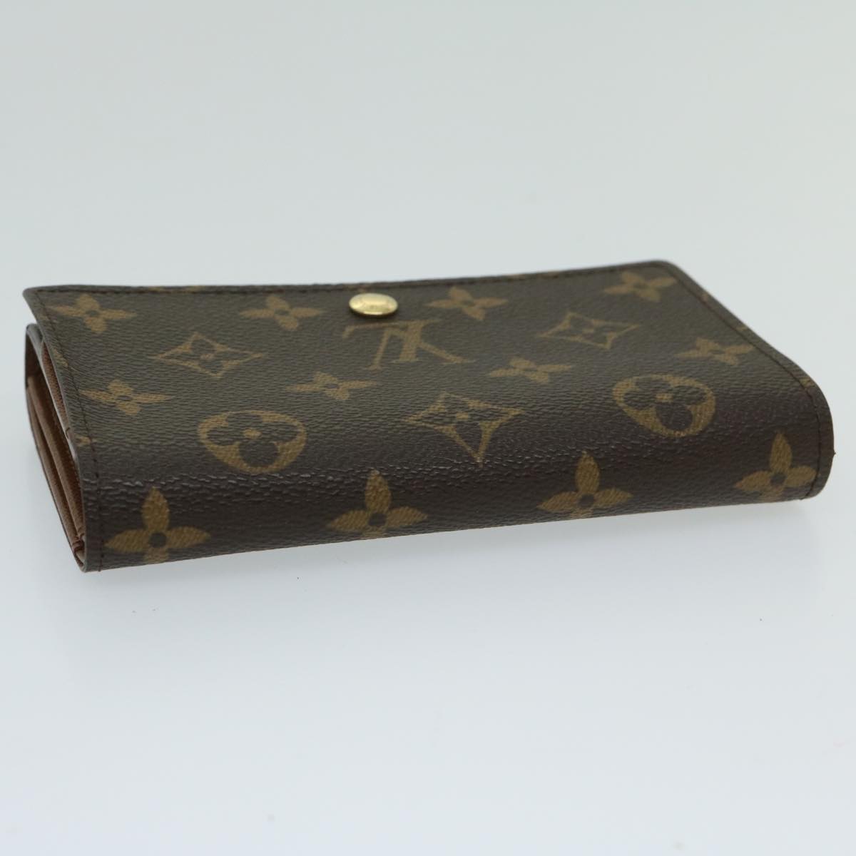 LOUIS VUITTON Monogram Porte Monnaie Zip Long Wallet M61727 LV Auth bs12646