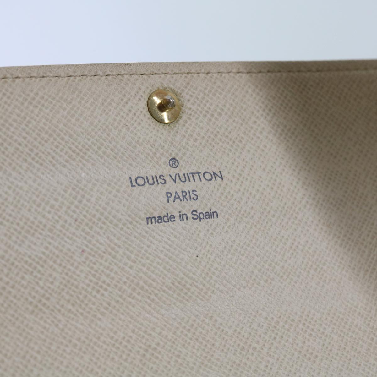 LOUIS VUITTON Damier Azur Portefeuille Sarah Long Wallet N63208 LV Auth bs12648