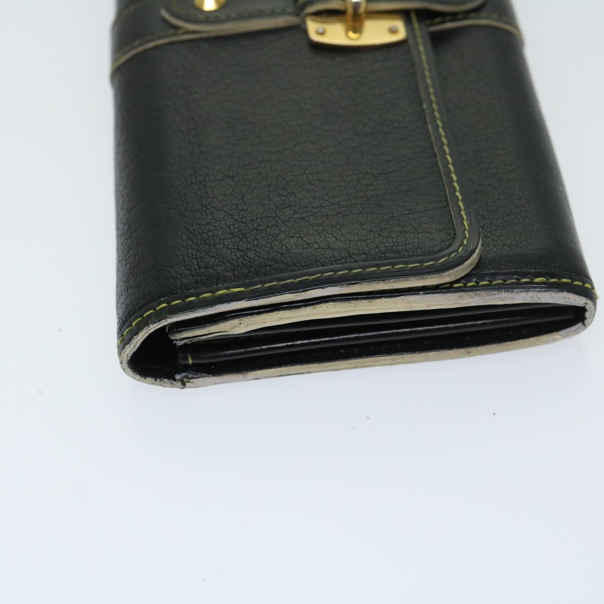 LOUIS VUITTON Suhari Portefeuille Favot Long Wallet Noir M95645 LV Auth bs12650