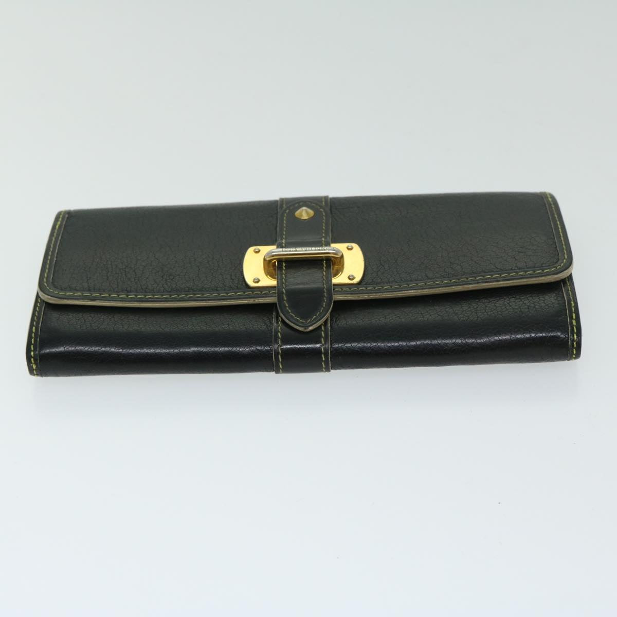 LOUIS VUITTON Suhari Portefeuille Favot Long Wallet Noir M95645 LV Auth bs12650