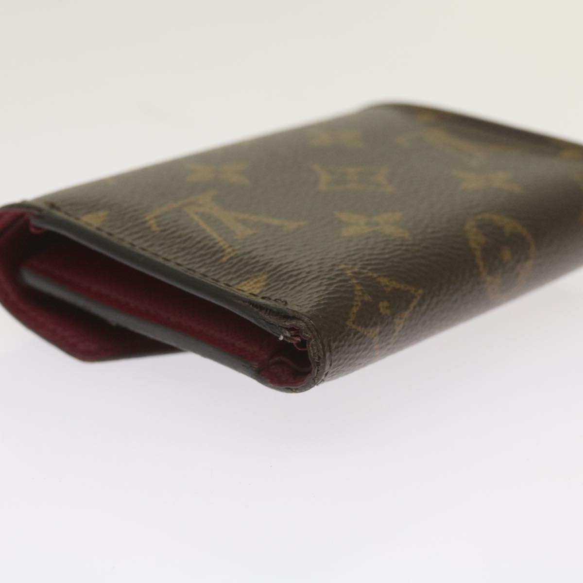 LOUIS VUITTON Portefeuille Victorine Trifold Wallet Fuchsia M41938 Auth bs12651