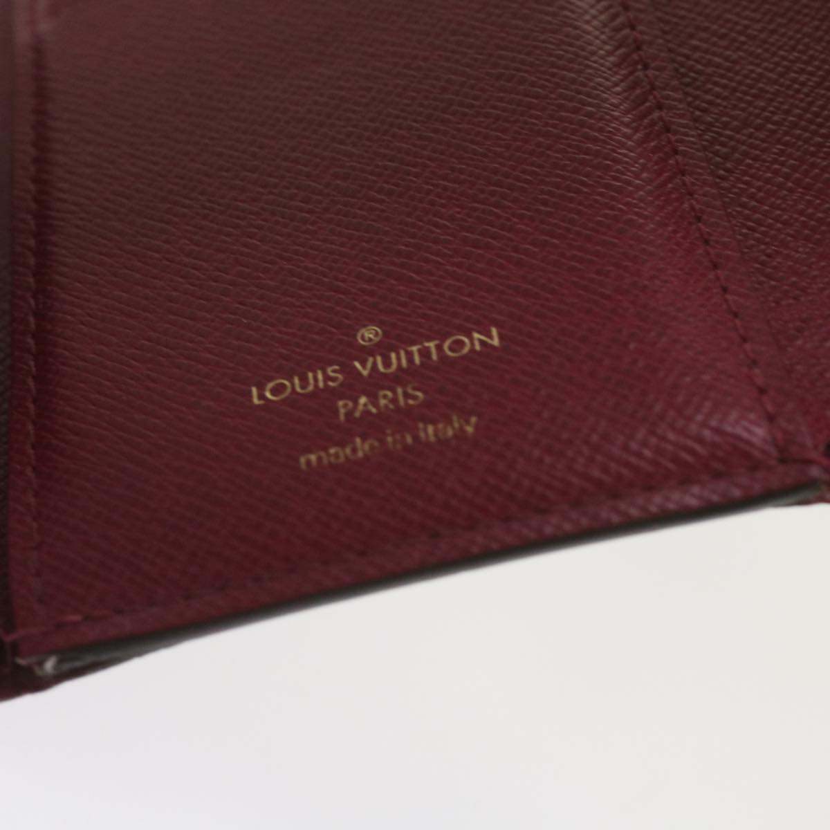 LOUIS VUITTON Portefeuille Victorine Trifold Wallet Fuchsia M41938 Auth bs12651