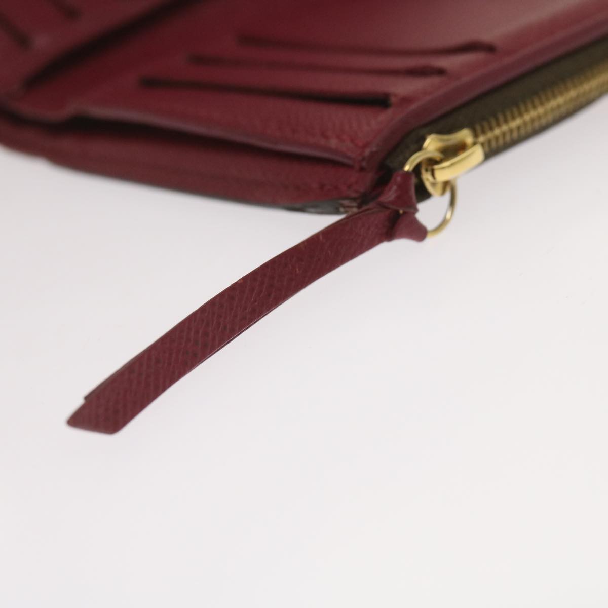 LOUIS VUITTON Portefeuille Victorine Trifold Wallet Fuchsia M41938 Auth bs12651