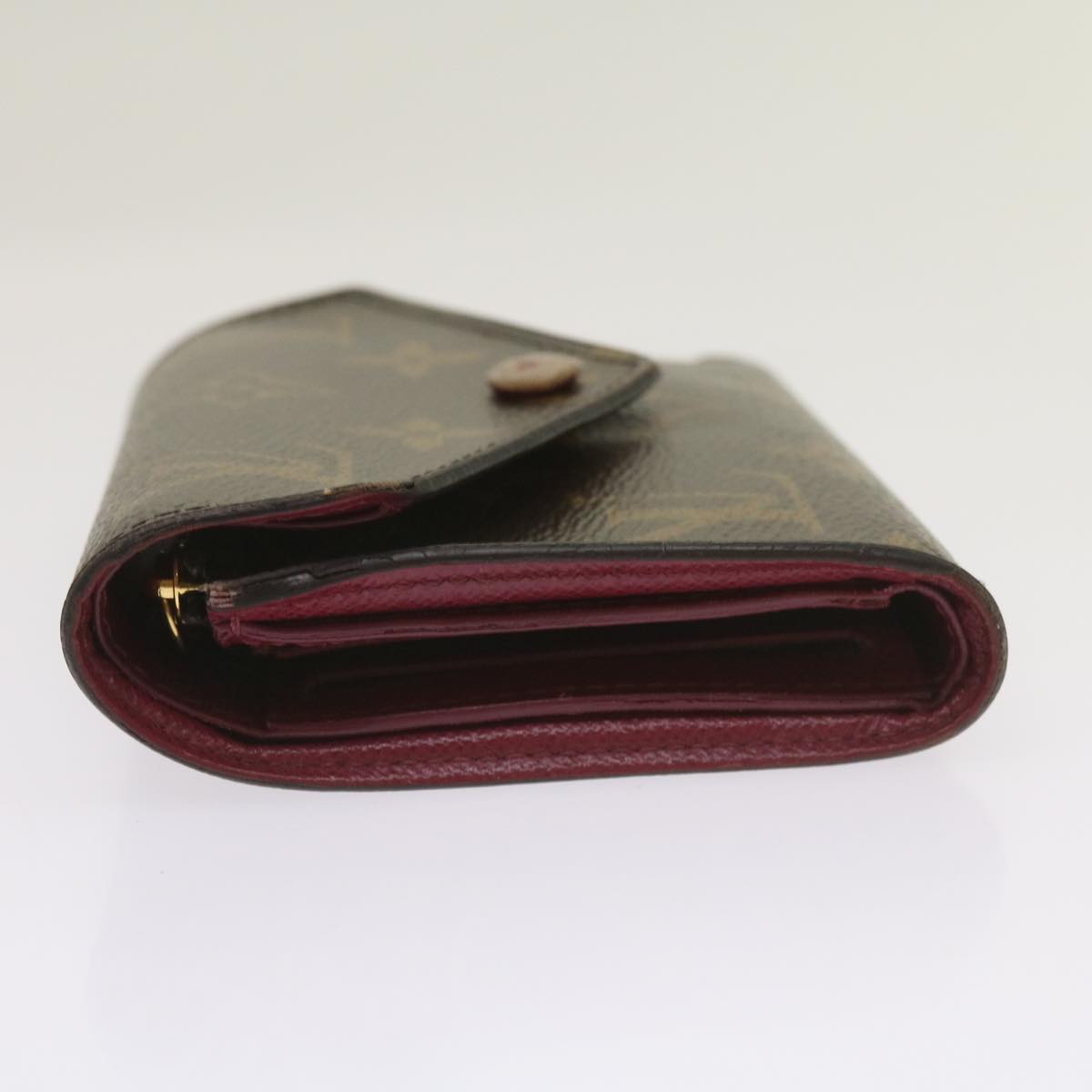 LOUIS VUITTON Portefeuille Victorine Trifold Wallet Fuchsia M41938 Auth bs12651