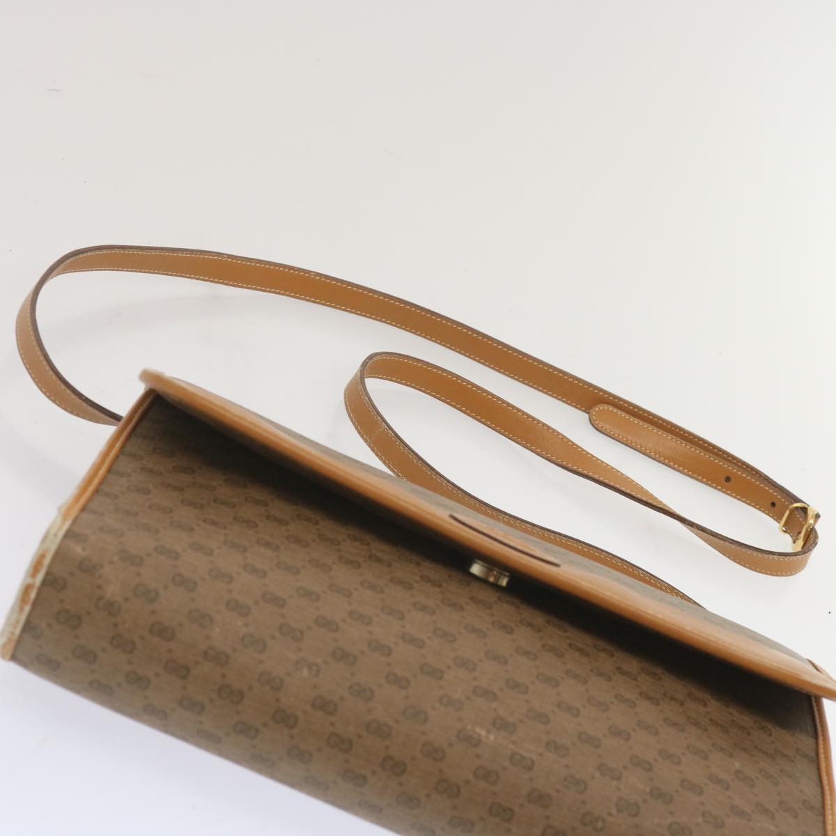 GUCCI Micro GG Supreme Shoulder Bag PVC Beige 004 58 0264 Auth bs12739