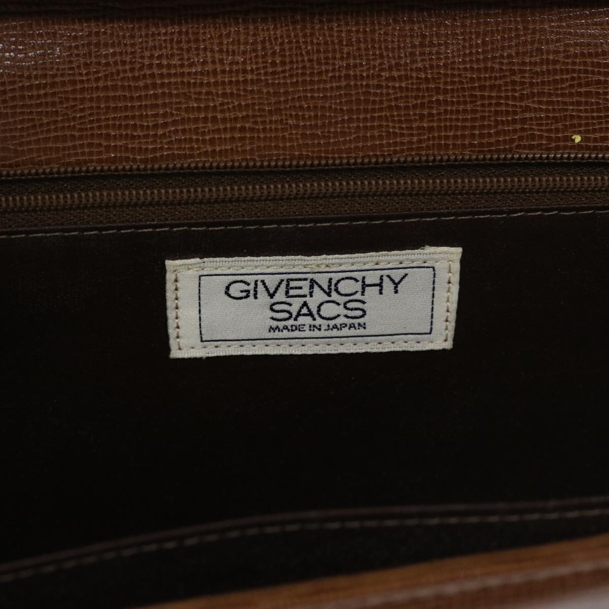 GIVENCHY Shoulder Bag Leather Brown Auth bs12855