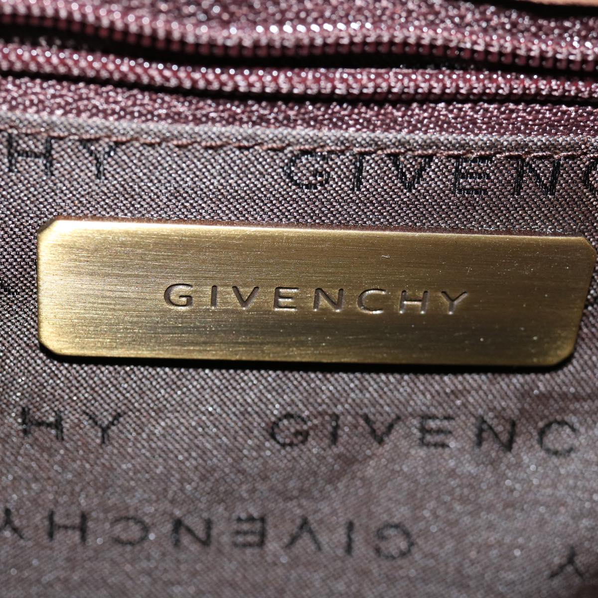 GIVENCHY Shoulder Bag Suede Brown Auth bs12943