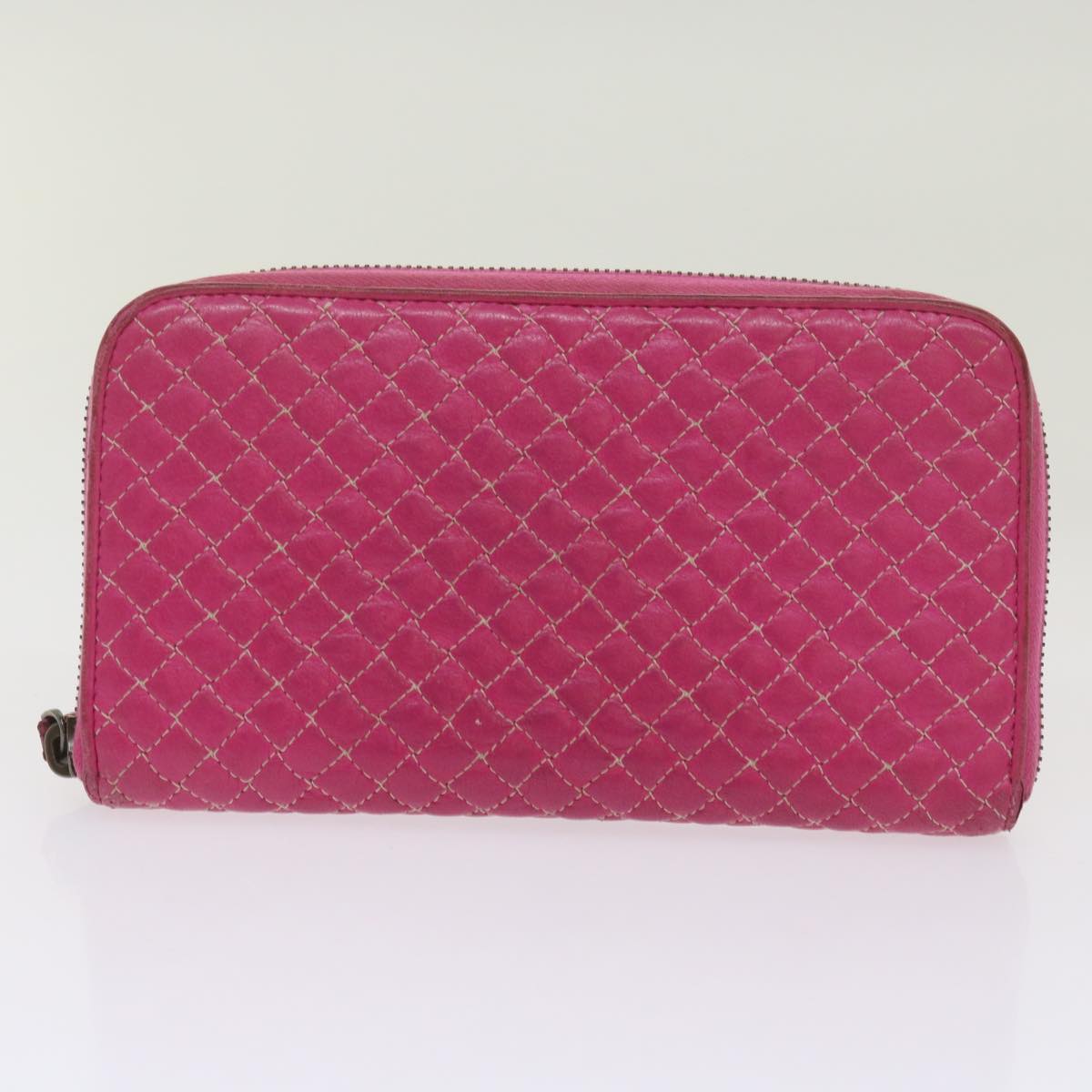 BOTTEGA VENETA INTRECCIATO Wallet Leather 6Set Black Pink blue Auth bs12964